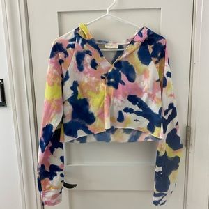 M Cropped Rainbow Long Sleeve